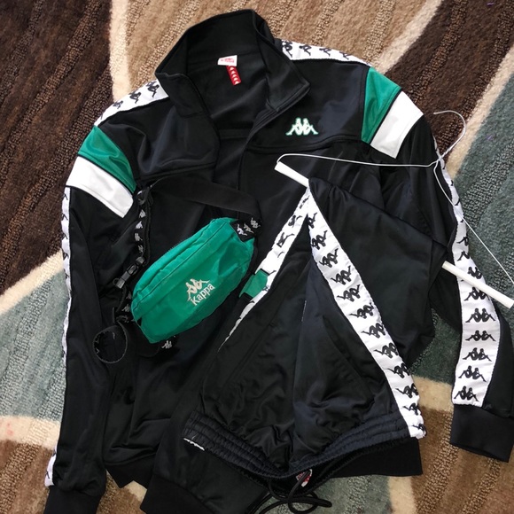 olive green kappa sweatsuit